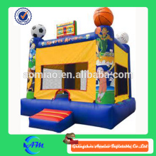 Castillo hinchable inflable feliz temático del bouncer inflable según lo modificado para requisitos particulares